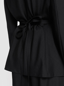 <span class=keywords><strong>Blazer</strong></span> da <span class=keywords><strong>Donna</strong></span> di Alta Qualità OEM, Tinta Unita, <span class=keywords><strong>con</strong></span> Risvolto e Maniche Lunghe, <span class=keywords><strong>con</strong></span> <span class=keywords><strong>Cintura</strong></span>, Elegante Completo Femminile - Product Image 5