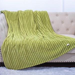 Mantas de felpa de peluche reguladoras de calor cálido de invierno, manta eléctrica de lana para sofá - Product Image 1