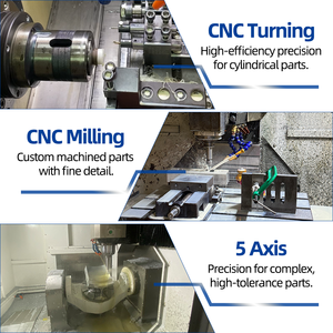 חלקי עיבוד שבבי תעשייתי בהתאמה אישית, עיבוד שבבי סטנדרטי של חלקי מתכת, מתאים למגוון חומרים - Product Image 3