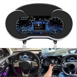 Nouvel écran LCD de tableau de bord numérique de 12,3 pouces avec CarPlay pour <span class=keywords><strong>Mercedes</strong></span>-Benz W205 W253 C200 C260 <span class=keywords><strong>GLC</strong></span> 15-19 - Product Image 1