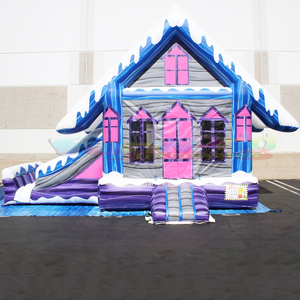 Khổng lồ ngoài trời trẻ em 'giáng sinh Gingerbread House Inflatable cho các bên 3-năm bảo hành-jumper Combo trượt công viên giải trí - Product Image 6