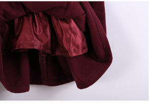 Conjunto de Ropa de 2 Piezas para Mujer, Color Sólido, Ropa de Acción de Gracias, Conjuntos de Abrigo y Vestido para Niñas - Product Image 3