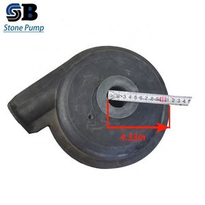 Bomba de lodos serie 1.5/1 AHR fabricada en China, impulsor de vórtice de hierro fundido, accesorios de goma tipo caracol abiertos/cerrados, piezas de bomba - Product Image 6