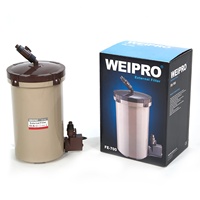 WEIPRO 10W/12W/19W Ultra-Silencieux En Plastique Aquarium Canister Filtre Externe Fish Tank Filtre Pompe avec Lampe UV Traitement De L'eau