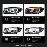 Feux avant AKD Car Styling pour BMW F10 2010-2016 520i 525i 530i F11, projecteur LED, DRL, accessoires automobiles