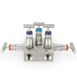 Double block & bleed T Type Instruments for Pressure Transmittes Isolation Five Valve Manifolds With Bleed 5 Valve Manifolds