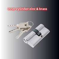 FEIHUAN Usine De Luxe Euro Style Fer Porte Serrure Cylindre Ordinateur Clés Haute Qualité Matériel Raccord Mortaise Cylindre Serrures