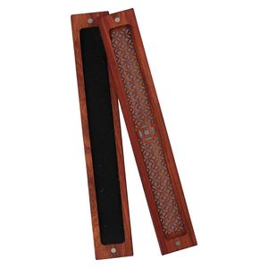 Premium Natural Handmade High Quality <b>Wooden</b> Incense Holder With Brass Inlay For Home Fragrance At Affordable Price - Product Image 6