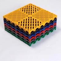 Dalles de sol modulaires en PP pour garage intérieur, antidérapantes, à grille de drainage haute densité, épaisseur 18 mm, qualité supérieure