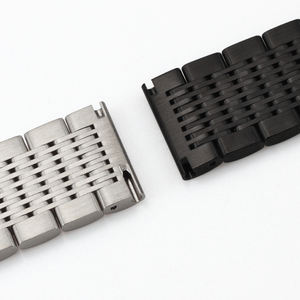 רצועות שעון נירוסטה מתכווננת עם 15 חרוזים מסורתי אופנה 18 20 גדלי 22 24 מ "מ כולל כלי התאמה - Product Image 5