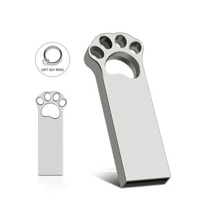 Mèo chân phong cách ổ đĩa <span class=keywords><strong>flash</strong></span> <span class=keywords><strong>USB</strong></span> 128GB 1TB Bộ nhớ GậY 4GB ổ đĩa <span class=keywords><strong>flash</strong></span> 2.0 Kim Loại ổ đĩa <span class=keywords><strong>flash</strong></span> 8GB 16GB 32GB 64GB Pendrive - Product Image 2