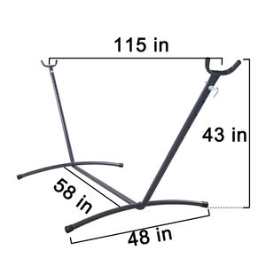 <span class=keywords><strong>9</strong></span> फुट पोर्टेबल भारी शुल्क स्टील अंतरिक्ष की बचत के लिए फिट बैठता है झूला - Product Image 6
