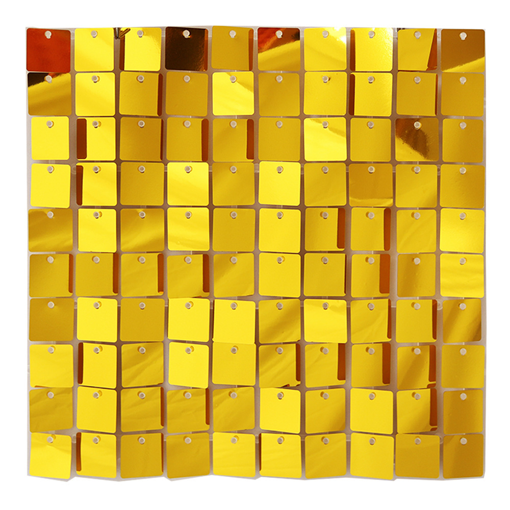 Plaque de base transparente carrée dorée 7001 3030 cm