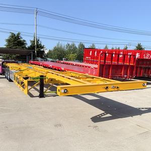 Remolque Esqueleto para Contenedores de 3 Ejes, 40 pies/45 pies, Chasis de Alta Resistencia para Transporte de Contenedores, Venta Directa de Fábrica - Product Image 3