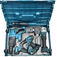Kit de Herramientas Eléctricas Inalámbricas 4 en 1 con Motor sin Escobillas, Batería de Litio de Alta Calidad y Duradera, Llave Eléctrica Incluida, para el Hogar y el Bricolaje
