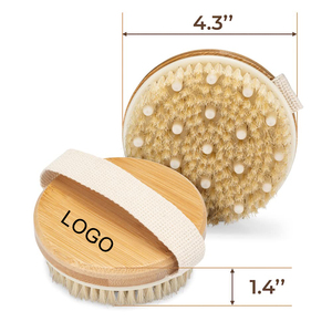 <span class=keywords><strong>Spazzola</strong></span> per Dry Brushing, Trattamento Linfodrenante e Anticellulite, Esfoliazione Spa Organica, <span class=keywords><strong>Spazzola</strong></span> per Massaggio <span class=keywords><strong>con</strong></span> Setole di Cinghiale - Product Image 3
