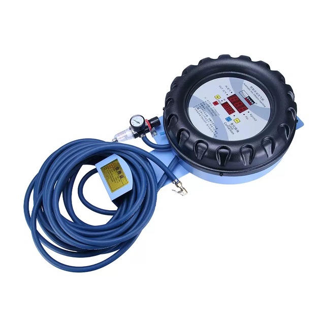 Wall-Mounted Automatic Car Tire Inflator LCD Display Metal Oil-Free Cylinder Fast Inflate for Garage Petrol Station Use