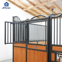 Fronts de box pour chevaux certifiés CE, résistants aux intempéries, préfabriqués, modulaires, abri pour animaux de ferme, porte coulissante, écurie pour chevaux