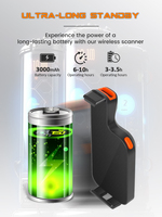 Lector de Códigos de Barras Portátil XB-C20 Syble, Código de Matriz de Datos 2, Clip Trasero para Teléfono, Bluetooth, Escáner Móvil de Códigos QR
