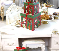 Caja de regalo de Navidad, decoración de Navidad, adornos de escena de vacaciones