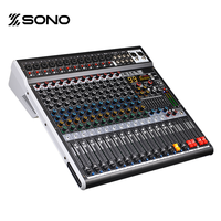 Console de mixage audio AE Series 99DSP avec effets, égaliseur 4 bandes, 8/12/16 canaux mono/stéréo 2 canaux/MP3/Bluetooth/alimentation fantôme 48V