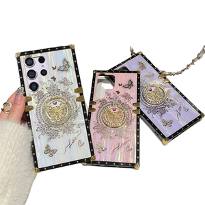 เคสโทรศัพท์ TPU ลายผีเสื้อเคลือบไฟฟ้าสุดหรูระดับไฮเอนด์ สำหรับ S25 S26 Ultra พร้อมที่ยึดแม่เหล็ก ป้องกันแรงกระแทก เหมาะสำหรับเล่นกีฬา - Product Image 1