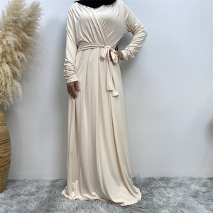 6421 # <span class=keywords><strong>abito</strong></span> di moda per le donne Muslimah modesto abbigliamento quotidiano morbido Jersey plissettato <span class=keywords><strong>abito</strong></span> <span class=keywords><strong>lungo</strong></span> donna abbigliamento all'ingrosso - Product Image 4