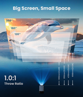 Projecteur sonore 8K 1080P Android 14 5G WiFi à correction automatique de la distorsion trapézoïdale pour home cinéma - Meilleures ventes