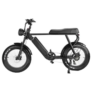 UE/EE. UU. al por mayor 500W 48V batería de alta velocidad Bicicleta de ciudad Retro Vintage suspensión bicicleta eléctrica ebike hubless bicicleta eléctrica híbrida