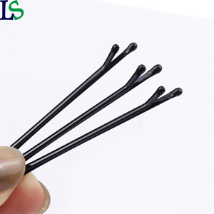 Venta al por mayor de metal negro horquilla flequillo cabeza pinzas fijas accesorios para el cabello en forma de U peluquería horquillas - Product Image 4