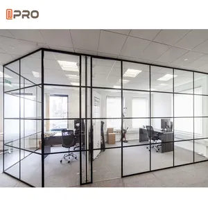 New Modern Customized Room Divider Mobile Office Partition Glass Wall Decorative Room Partitions Glass Office Wall Partitions