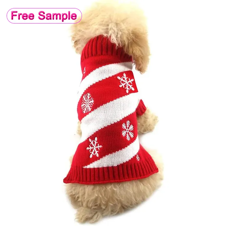 クリスマスクリスマスホリデー雪だるま新年セータージャンパー冬フーディジャケットセーターコート犬用犬服
