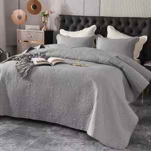 यूरोपीय अमेरिकी शैली 3 पीसी गुणवत्ता बिस्तर सेट 1 पीसी बिस्तर कवर 2 पीसी तकिया कवर धोया कपास कपड़े घर/होटल बिस्तर सो रहा है - Product Image 3