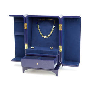 Caja de Regalo de Joyería Rectangular de Madera de Lujo Hecha a Mano con Logotipo Personalizado de Alta Calidad, con Forro de Gamuza y Cartón - Product Image 5