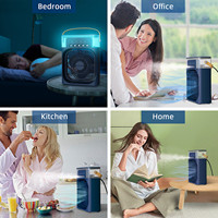 16/18 pouces ac dc portable solaire rechargeable ventilador humidificateur air eau refroidisseur ventilateur de brouillard