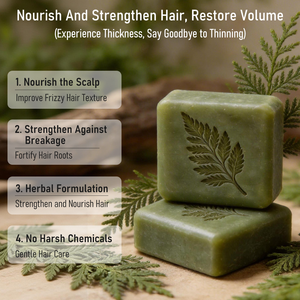 Savon <span class=keywords><strong>Solide</strong></span> Capillaire Herbal à Marque Blanche au Thuya Rafraîchissant – Favorise la Croissance des Cheveux, <span class=keywords><strong>Douceur</strong></span> et Effet Lissant Volumisant - Product Image 3