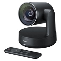 Logitech CC4900e kamera konferensi besar, kamera Web Bisnis sudut lebar USB 4K HD sudut lebar 90 derajat