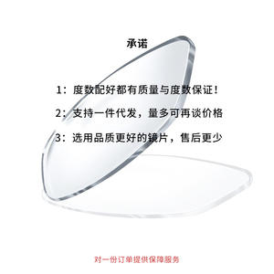 Lentilles de lunettes pour myopie sévère Danyang, indice de réfraction 1.74, asphériques, transparentes, protection UV400, Printemps 2023 - Product Image 5