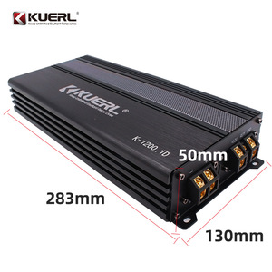 Amplificateur mono pour voiture Kuerl K-1200.1D 12V 1200W classe D pour système audio de véhicule - Product Image 4