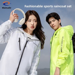 Regenhosen- und Jacken-Set, ultradünn, für Herren und Damen, zweiteiliger Regenanzug für Motorradfahren, Outdoor-Angeln, wasserdicht - Product Image 3