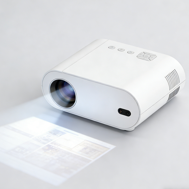 1080P HD Android 11 Projector with Auto Keystone Correction and 30000Hrs LED Lamp for Home Theater