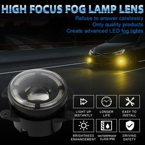 LELANPU Phares DRL Laser Antibrouillard 1SMD 4 Pouces Feux de Conduite LED pour Voiture Nissan Hummer Changan <span class=keywords><strong>Renault</strong></span> Toyota - Product Image 3