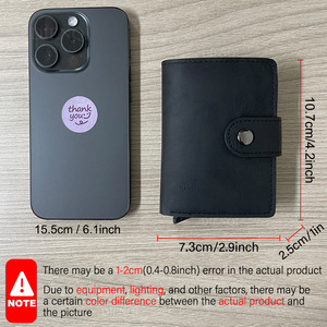 Rfid cüzdan para klip para çantaları <span class=keywords><strong>Pop</strong></span> <span class=keywords><strong>up</strong></span> Metal kasa Bifold kredi ile kart tutucu erkek kısa çanta çile akıllı cüzdan erkekler için - Product Image 2