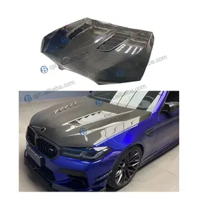 Capô de motor de carro em fibra de carbono CS para BMW Série 5 G30 G38 F90 2017+ Outras peças de automóvel