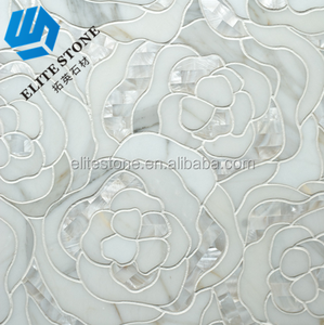 Mosaïque de marbre moderne à jet d'eau 10 mm, carreaux muraux et de sol verts pour la décoration intérieure des salles de bain d'hôtel - Product Image 3