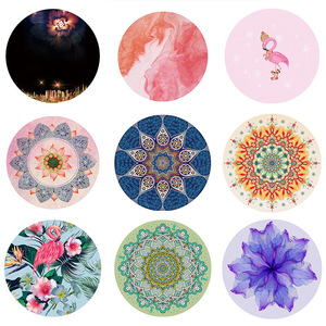 Tapis de yoga rond Ningbo Science 140x140x5mm, épaissi, antidérapant, pour fitness et méditation - Product Image 2