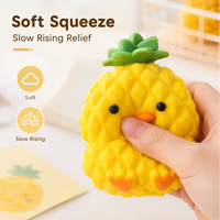 Jouet Squishy Canard Ananas Adorable Super Doux Anti-Stress pour Enfants