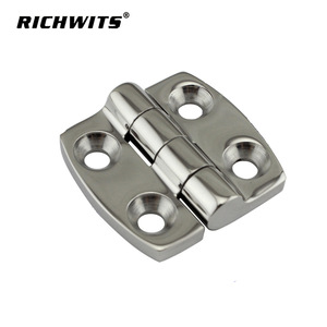 RICHWITS 316 Stainless Steel Curved Hinge 38x38mm Marine And RV Furniture <b>Door</b> Window Connection Hardware - Product Image 3