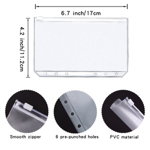 Set di raccoglitori economici A6 all'ingrosso personalizzati buste per contanti pianificatori di raccoglitori di sistemi di Budget con fogli di Budget di spese e adesivi per etichette - Product Image 3