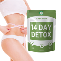 Thé détoxifiant pour le ventre plat Ekon Natural 14 jours pour adultes, pilules amincissantes rapides, emballage en boîte